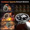 New Adventure GPS Map Navigation Smart Watch AMOLED Screen 10ATM Waterproof Clock Compass Flashlight BT Call Smartwatch Men