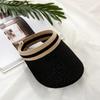 2022 hot sale Summer lady Empty Top Sun Visor Hat Summer straw Wide Brim Sun Caps UV Protection Hat For Men And Women Beach hat