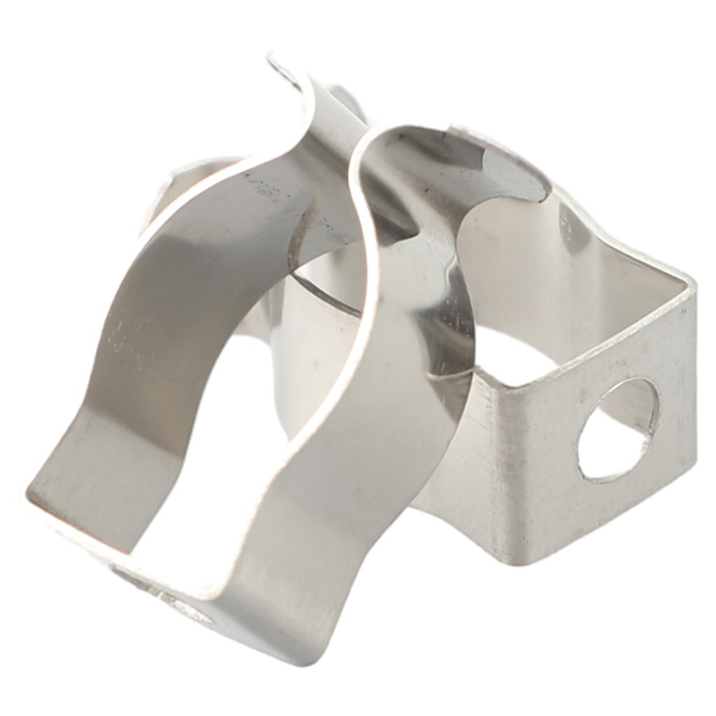 CLIPS Tool Holder 6-28mm Manganese Steel OPEN TYPE SPRING TERRY CLIPS Silver Courtyards Professional Practical
