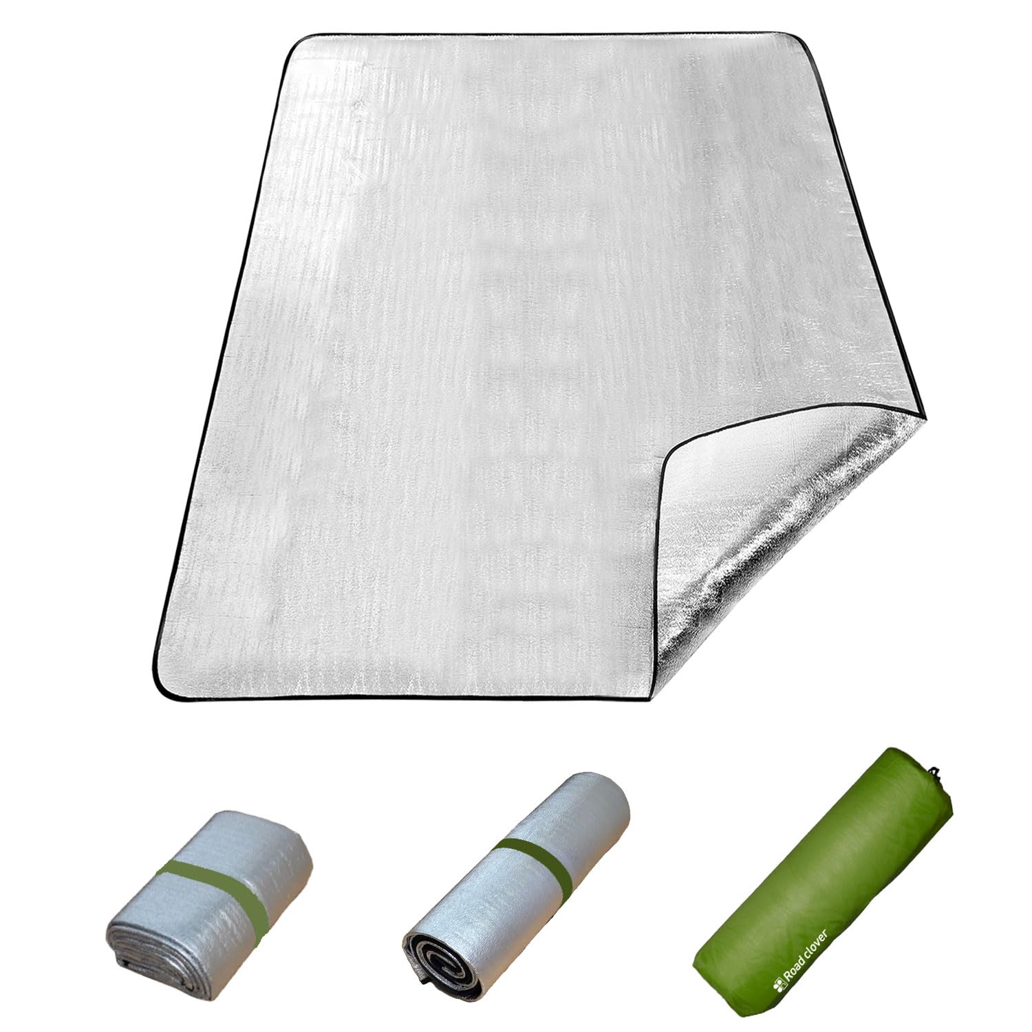 

Roadclover Picnic Sheet and Aluminum Silver Aluminum 3mm x [Lightweight Compact] Sheet, Thick, Mat, Mat, (150 200)