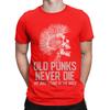Old Punks Never Die We Just Stand in the Back Graphic 100 Cotton TShirt Old Punks Never Die Tops Tees For Unisex