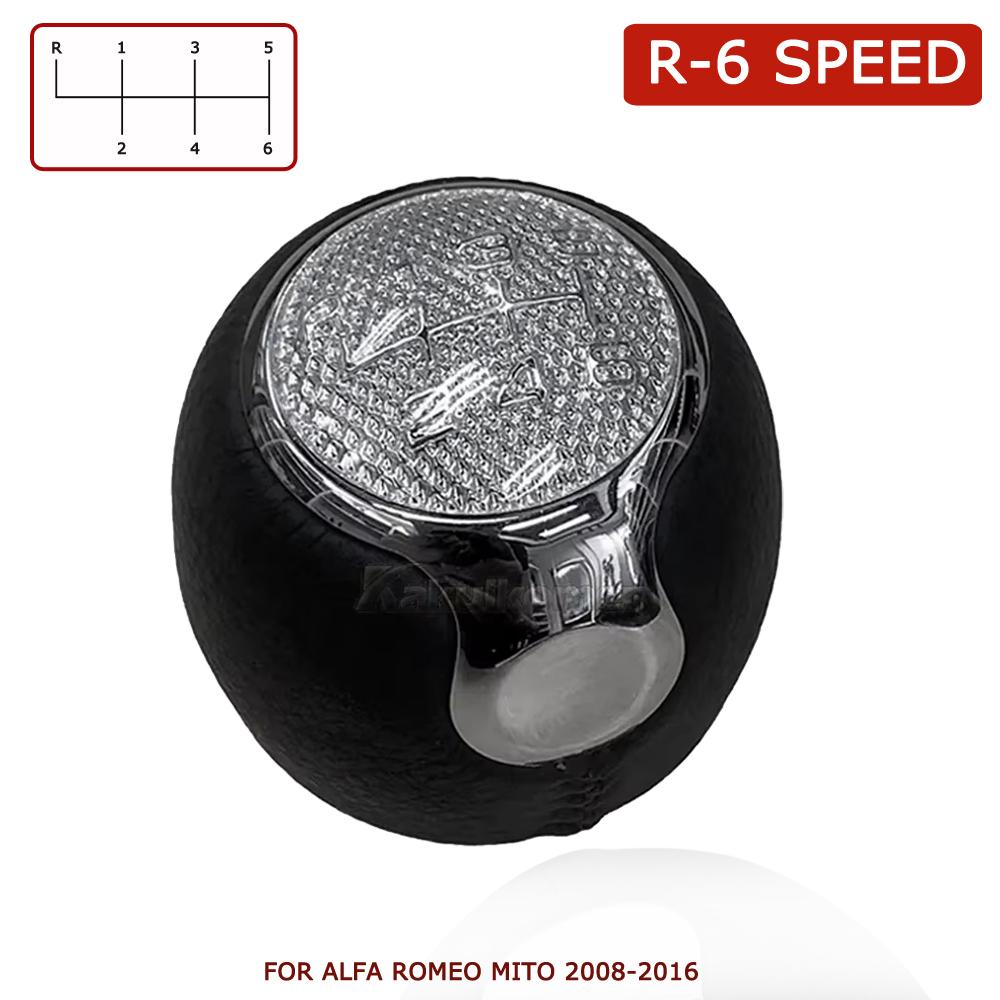 NEUER 5/6-Gang Auto-Schaltknauf Schalthebelkopf Passend für Alfa Romeo Mito 2008 2009 2010 2011 2012 2013 2014 2015 2016 46313439