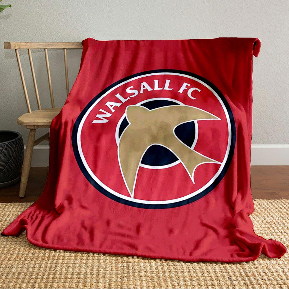 Coperta Logo Walsall FC per tutte le stagioni coperta per la pausa pranzo plaid regalo