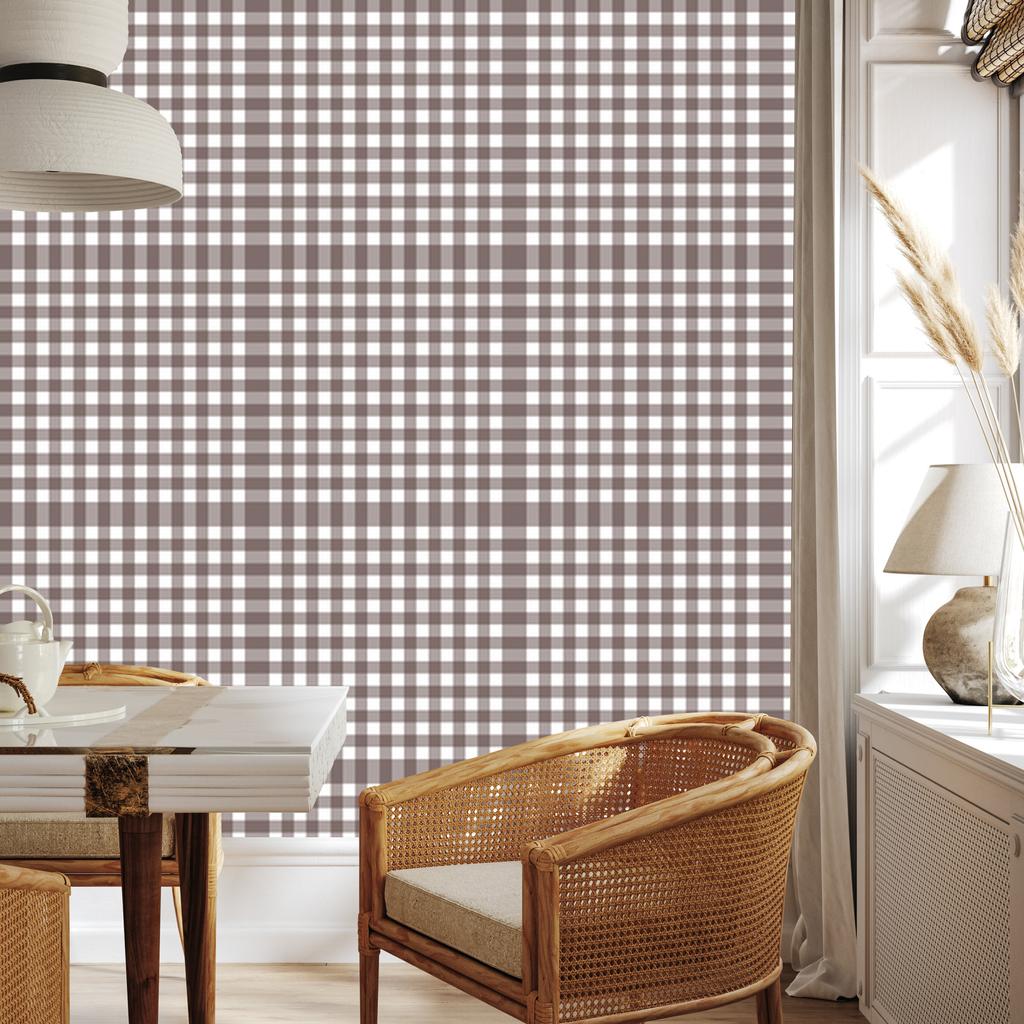 Wallpaper Fabric Pattern Red and Light Gray 50x1000