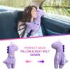 Car Seat Belt Cover for Kids Car Seat Belt Pillow Kids Seatbelt Cover Soft Stuffed Animal Seat Belt Pillow Travel Safety Cushion