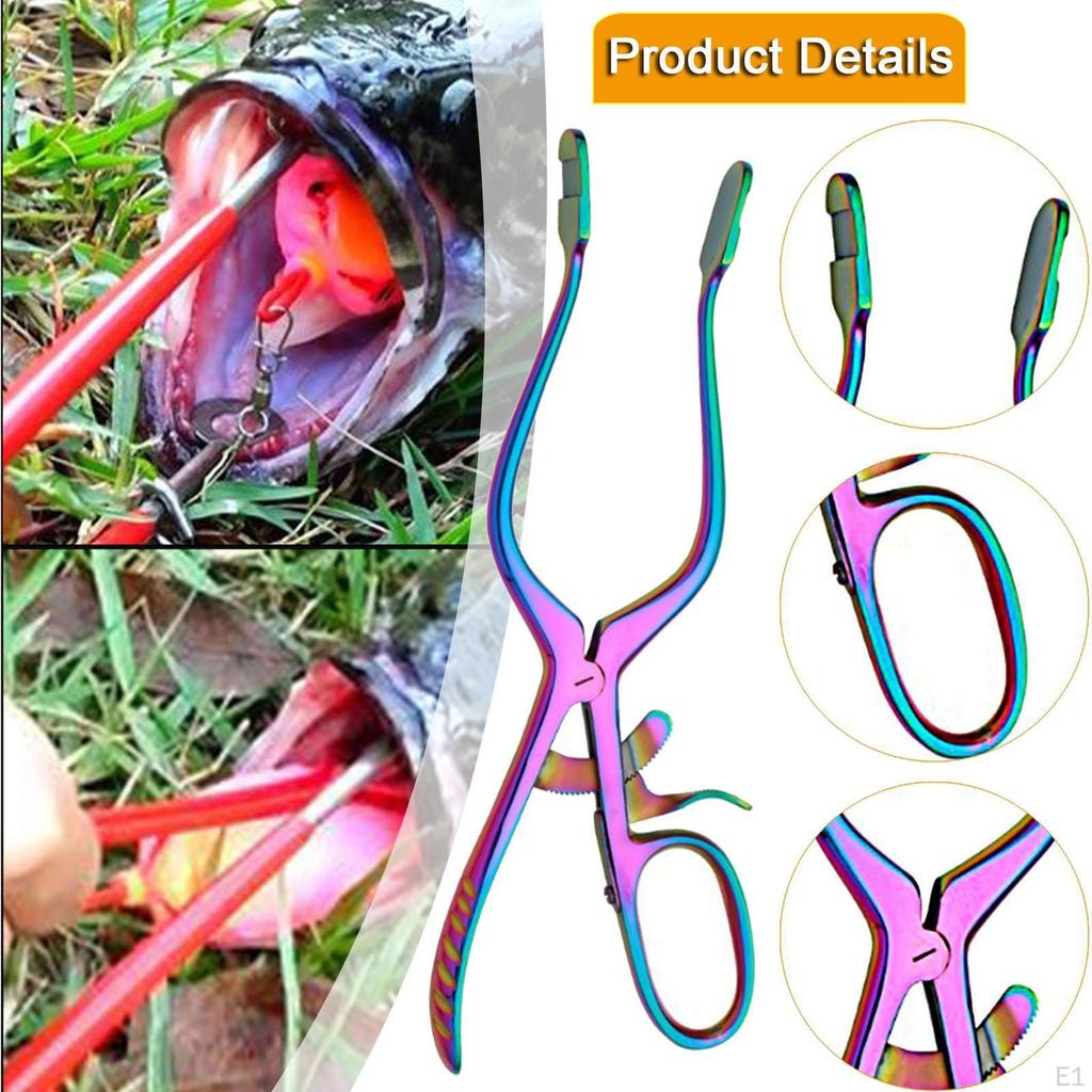 Fish Hook Remover Fishing Mouth Opener Easy to Use Dehooker Jaw Spreader