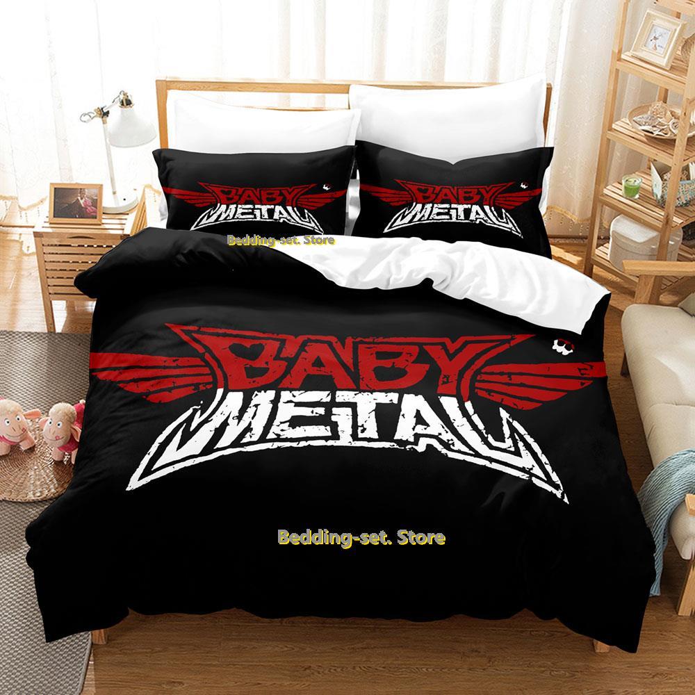 Comforter Babymetal Band Bedding Set Single Twin Full Queen King Size Bed Set Adult Kid Bedroom Three-Piece Suits 3D Anime Bed Sheet