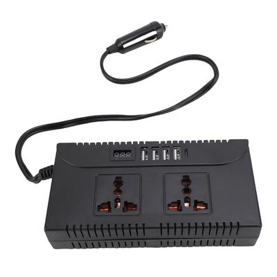 150W Car Power Inverter DC 12V 24V To 220V 110V Voltage Intelligent Recognition 4 USB Ports 1 Type C Ports 2 Universal