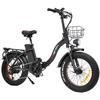 Drvetion CT20 20" Step-Through E-Bike 750W 48V10/15/20Ah City E-Bike, Foldable Design, Basket & Rear Rack for Daily Commuter & Outdoor Use