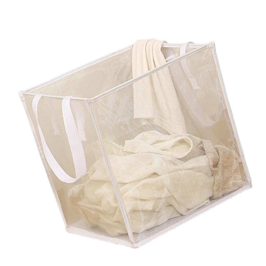 Stable High Capacity Foldable Laundry Basket Square Shape Anti Tip Laundry Hamper for Large Family Use