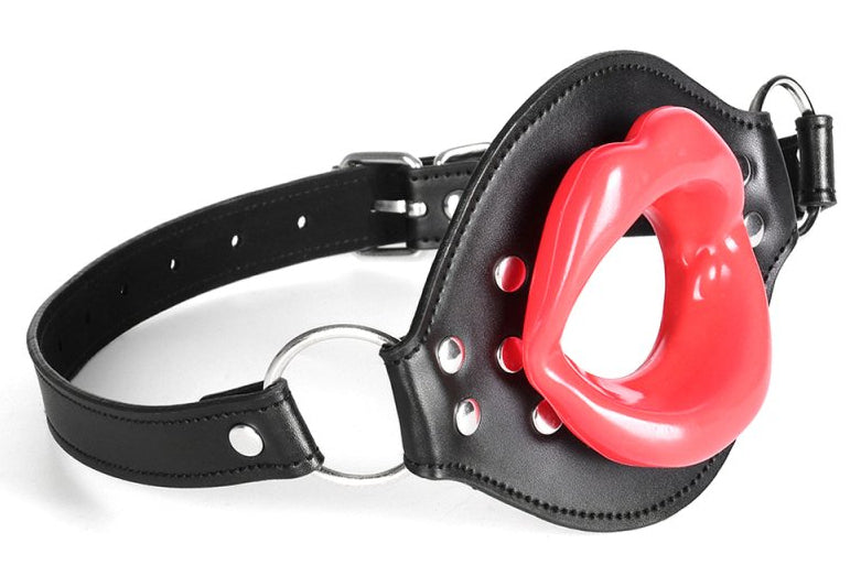 Bâillon Lips Gag Noir-Rouge - BDSMaster - Baillons BDSM