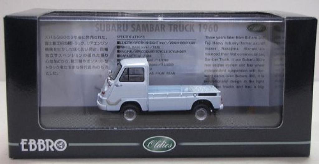 Ebro Scale Subaru Sambar Truck 1960 Blue Finished Product 1/43