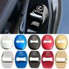 4PCS Stainless Steel Car Door Lock Cover Anti Collision and Scratch Prevention Case 3M Adhesive Sticker Overlay Accessories