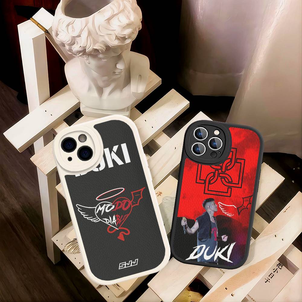 Fashion Rapper DUKI Phone Case For IPhone 16 15 14 13 Pro Max 11 12 Plus Leather Silicone Cover