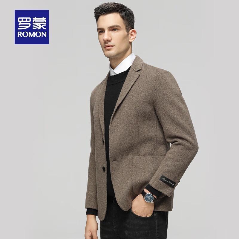 ROMON Men's Thick Wool Blend Blazer