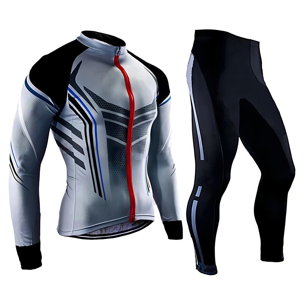 Fahrradtrikot Set Fahrradbekleidung Langarm Herren Rennrad Anzug MTB Outdoor Radsportbekleidung 2026 Herbst atmungsaktives Fahrradanzug Set