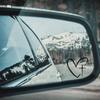 2pcs/Set Heart Cross Mirror Sticker, Personalized Creative Decoration Waterproof Sunscreen Sticker for Cars
