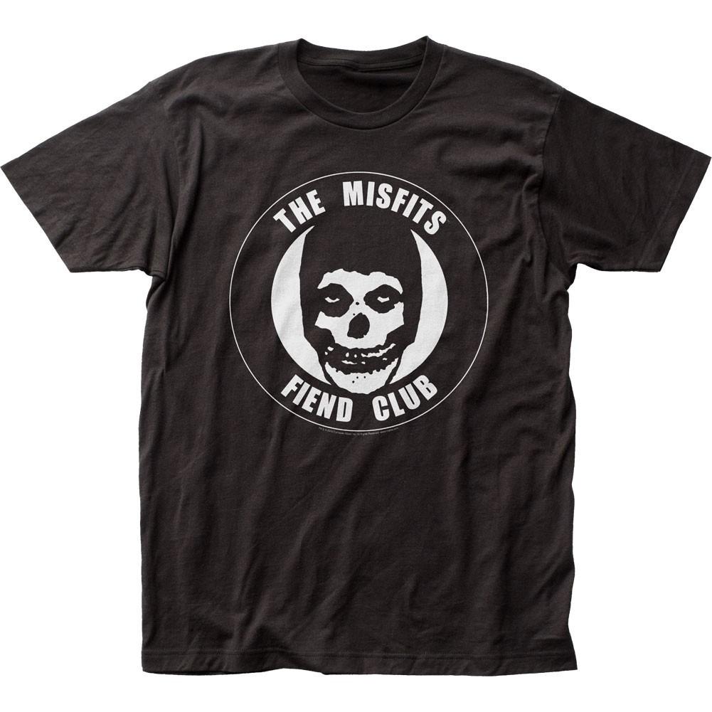 The Misfits Fiend Club Mens T Shirt Music Classic Concert Rock Band Tee Black XXL