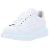 Alexander Mcqueen Oversized Sneaker Cow Leather, Leather Lace Up Low Top Casual Shoes Women's White 553770WHGP09000