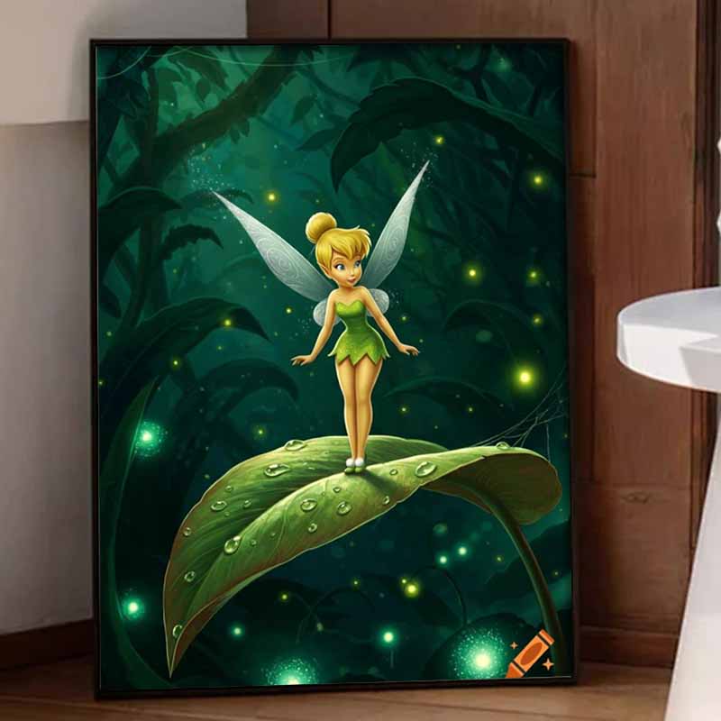 Disney Diamond Painting Full Diamond 5D Tinkerbell Diamond Art Home Decoration Creative Handicrafts