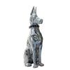 Home Decor Electroplate Resin Dog Sculpture Ornaments Large Landing Home Living Room Decoration Statues European Style Creative