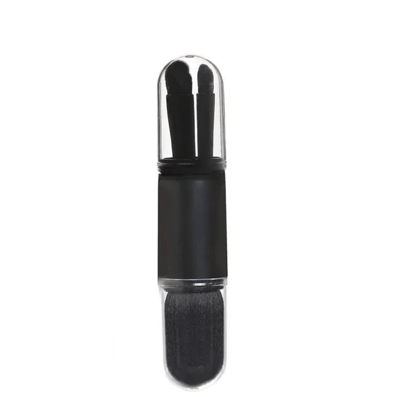4 In 1 4Pcs/Set Telescopic Makeup Brush Portable Travel Makeup Brushes Set Eyeshadow Loose Powder Mini Makeup Brush Beauty Tools