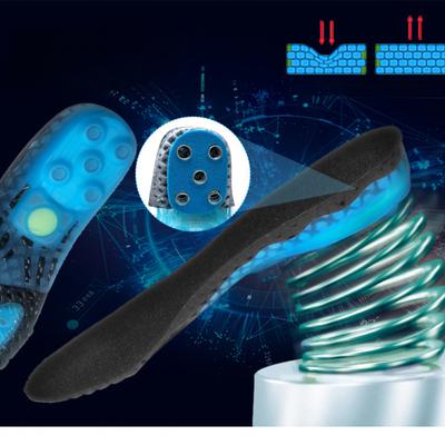 Premium Silicone Gel Insoles With Spring Shock Absorption Cushioning Sports Insole Orthopedic Insert Plantar Fasciitis Feet Care