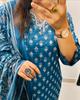 Indian Pakistani Designer Kurta Pant Dupatta Set Women Party Wear Bollywood Kurti Salwar Suit