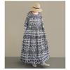 DIMANAF New 2026 Women Plus Size Spring Summer Beach Long Dress Lady Loose Oversize Maxi Floral Print Black Dresses