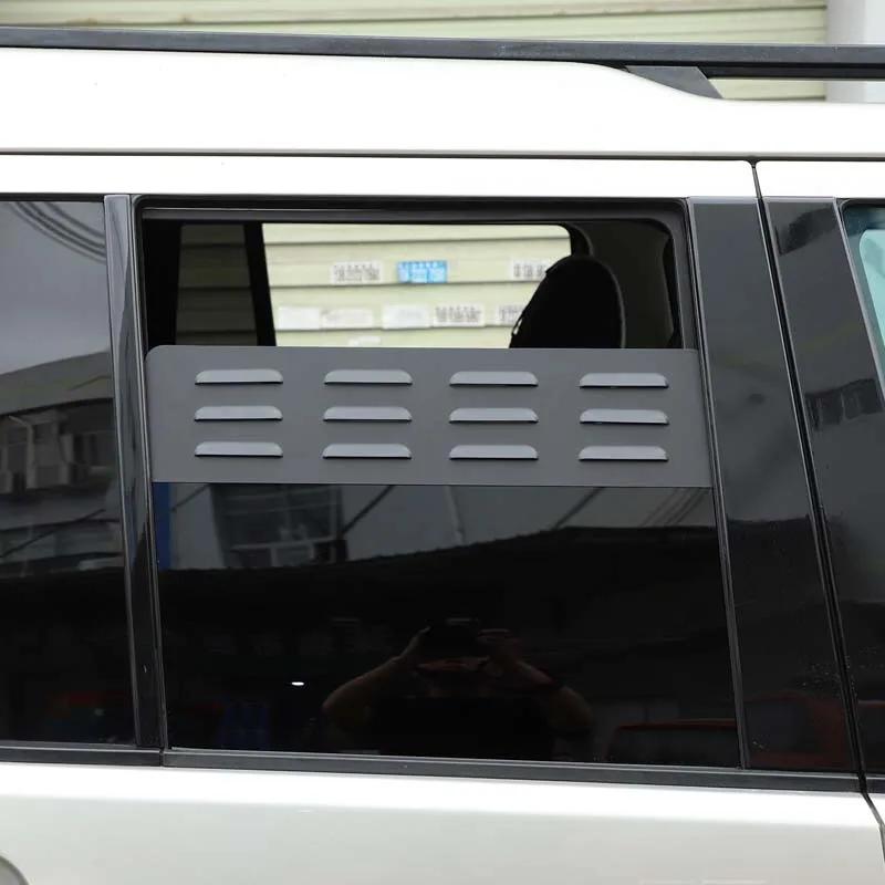 For land rover Discovery 3 4 LR4 2004-16 Aluminum Black Car Rear Door Air Vents ventilation shutters cover Trim Car Accessories