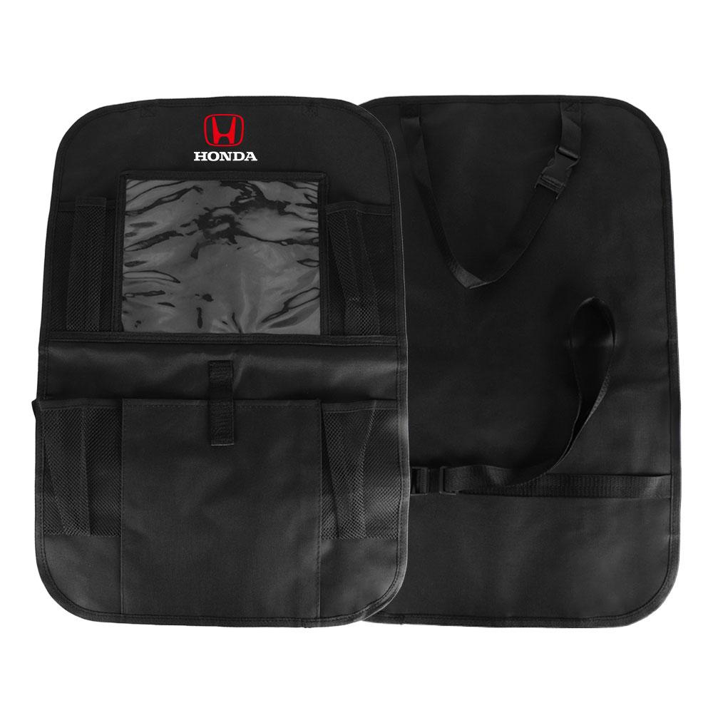Multi Pockets Car Seat Back  Large Capacity Storage Bag Protector Anti-Kick For Honda Mugen Typer ACCORD Airwave Avancier Civic