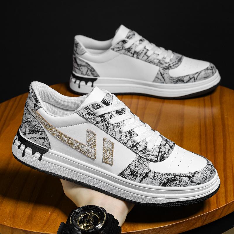 

Обувь мужская, размер 38, Air Force One Low-top Board Shoes 48, очень большой размер, спортивная обувь в стиле Гонконга 47, мужская обувь Graffiti 36