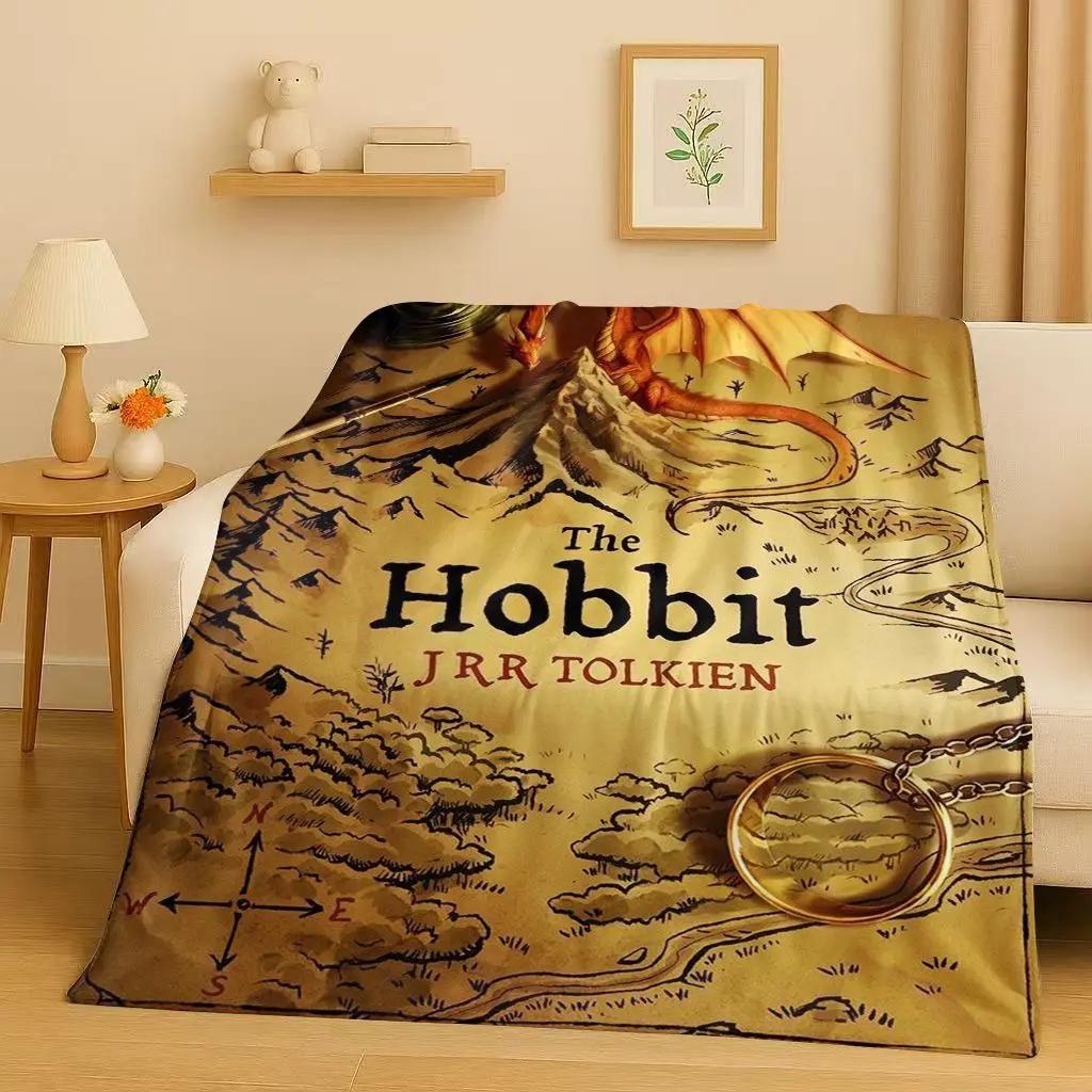 HD L-Lord of The Rings H-Hobbit Gandalf Legolas Flannel Blanket,Ultra Soft Warm Plush Throw for Home Bedroom Bed Sofa Cover