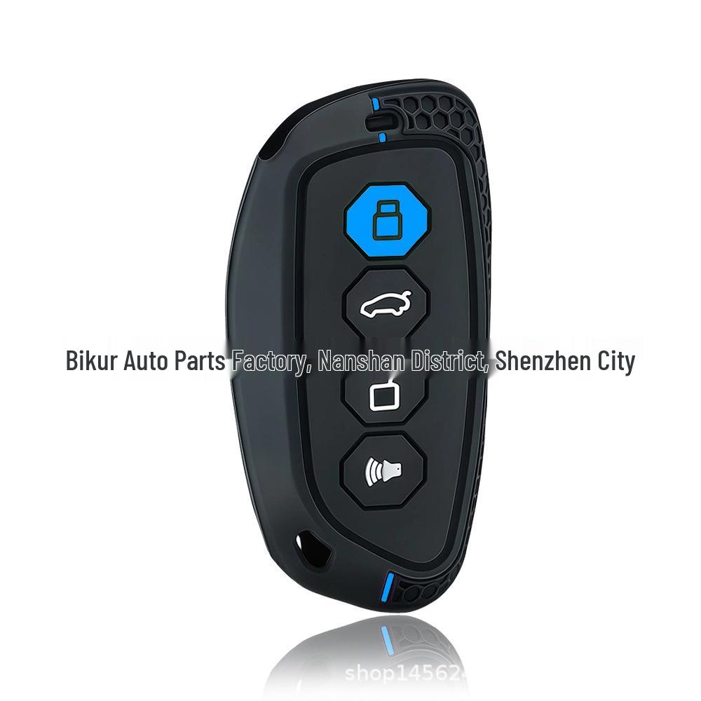 

Suitable Silicone Key Cover for HASHEN SHOU DHT CHITU CHULIAN KUGOU BIG DOG - 4-Button Smart Protection. синій