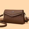 Solid Color Luxury Designer High Quality Leather Women's Handbag Purses Multifunctional Ladies Shoulder Messenger Bags Sac Femme