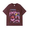 275 GSM Washed T-shirts 100% Cotton Chibiusa Print Unisex Heavy Cotton T Shirt