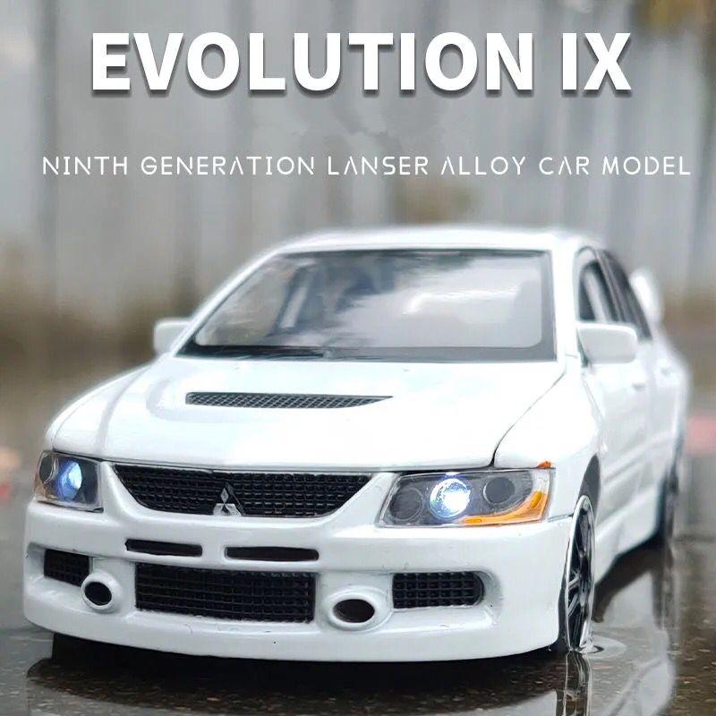 1/32 Mitsubishis Lancer Evolution IX 9 Alloy Car Model Diecast Simulation Metal Toy Vehicles Car Model Collection Childrens Gift