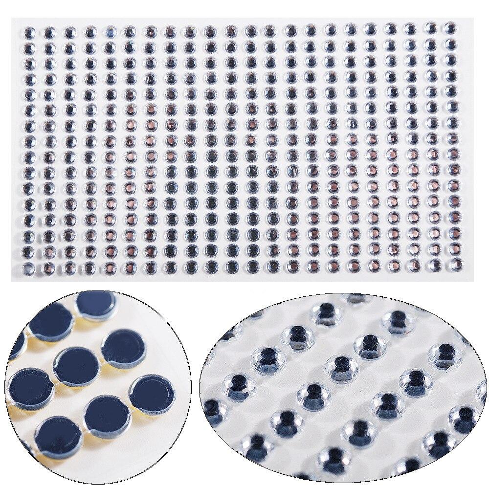 3-6mm Electric syllable face stickers eyebrows face stickers diamond nail art pearl stickers masquerade face decoration diamonds