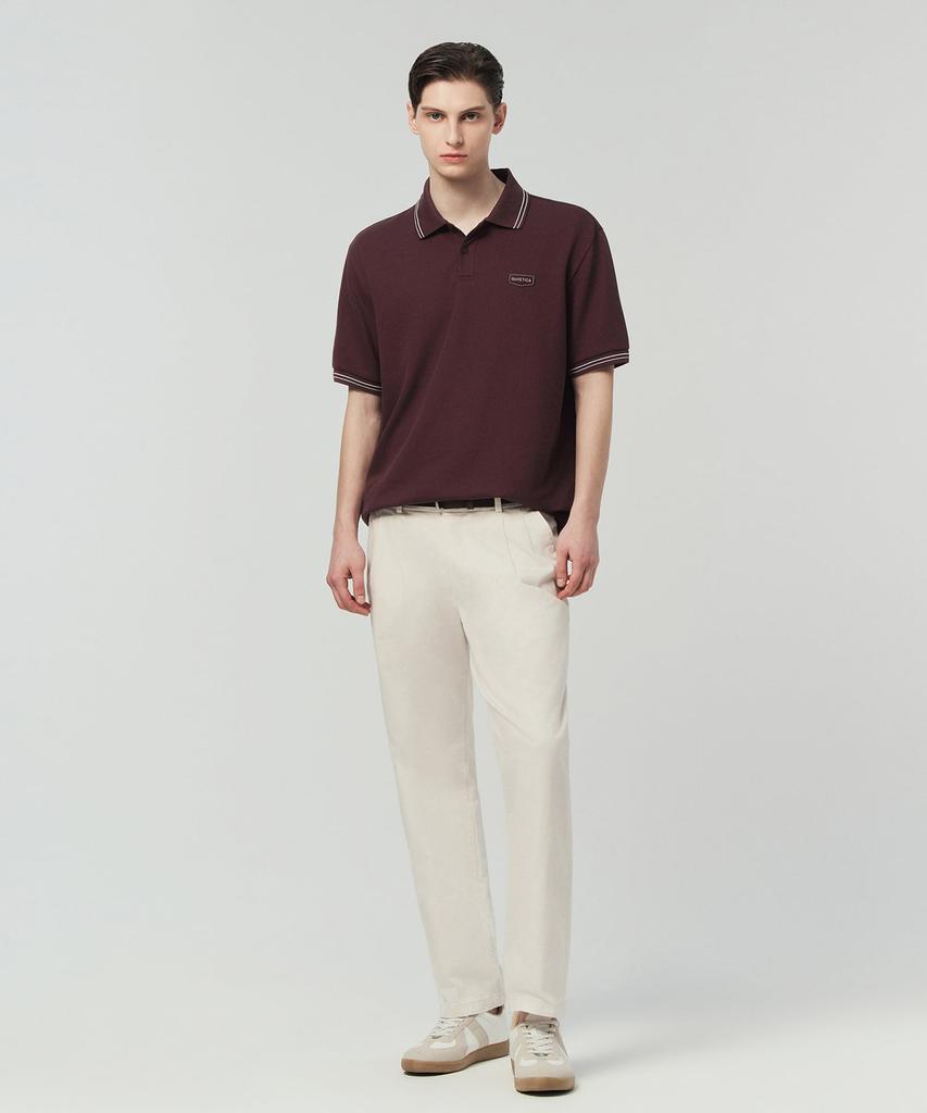 DUVETICA Sapada (Wine) (Men'S Short-Sleeve Polo Shirt)