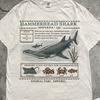Vintage Hammerhead Shark Zoology T Shirt, Retro Ocean Graphic Tee, Marine Life Shirt, Animal Biology Tee, Beachwear, Gift Shark Lover