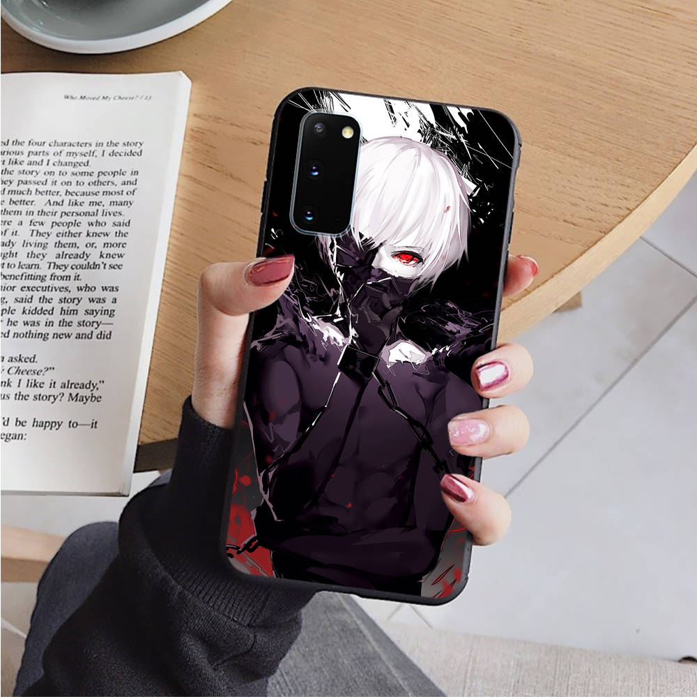 AD98 Tokyo Ghoul Black Case for Samsung Note 20 Lite S24 Ultra S23 S22 A05 A06 A11 A71 A15 A16 A13 A24 A25 A33 A52 A53 M55 M35 Sofe Cover