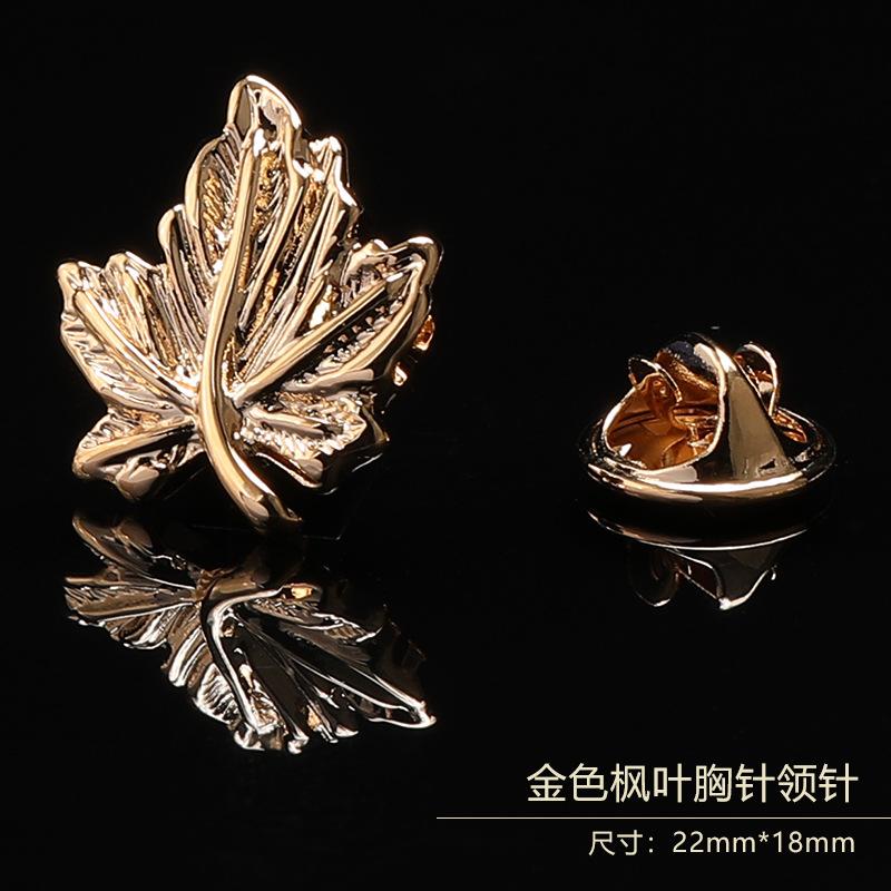 Gift Box Men'S Fashion Temperament Crystal Brooch Collar Pin Suit Brooch Collar Pin Trend Corsage
