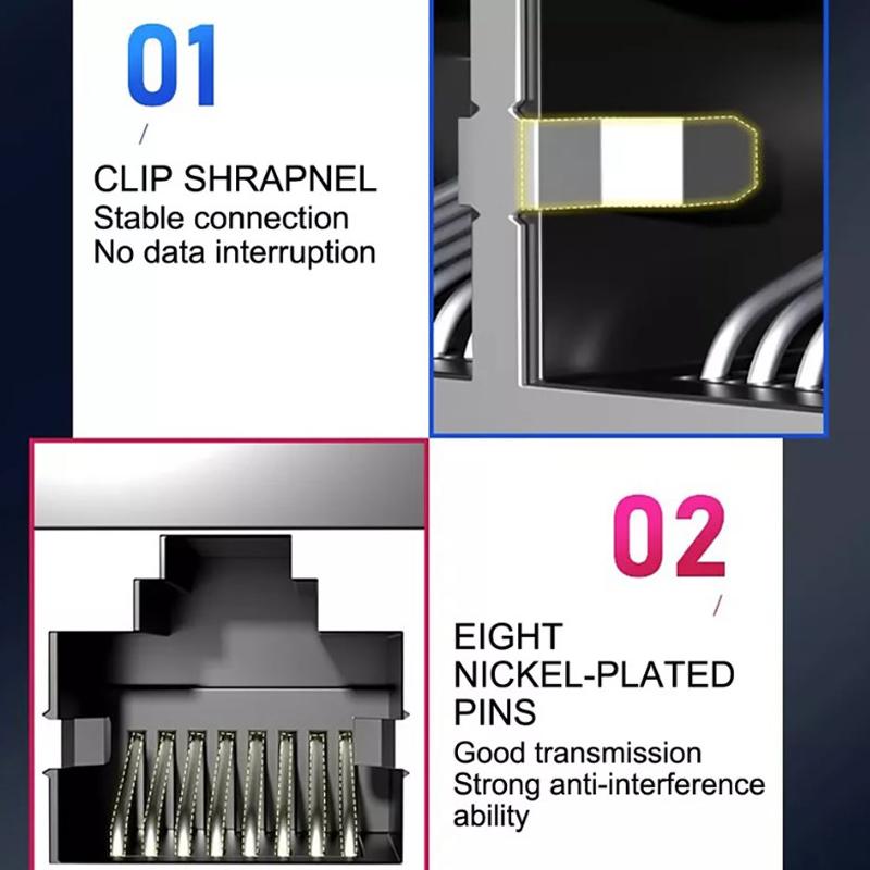 3'Ü 1 ARADA 100Mbps Ethernet Ayırıcı Adaptör RJ45 Kablo LAN Ağ İnternet