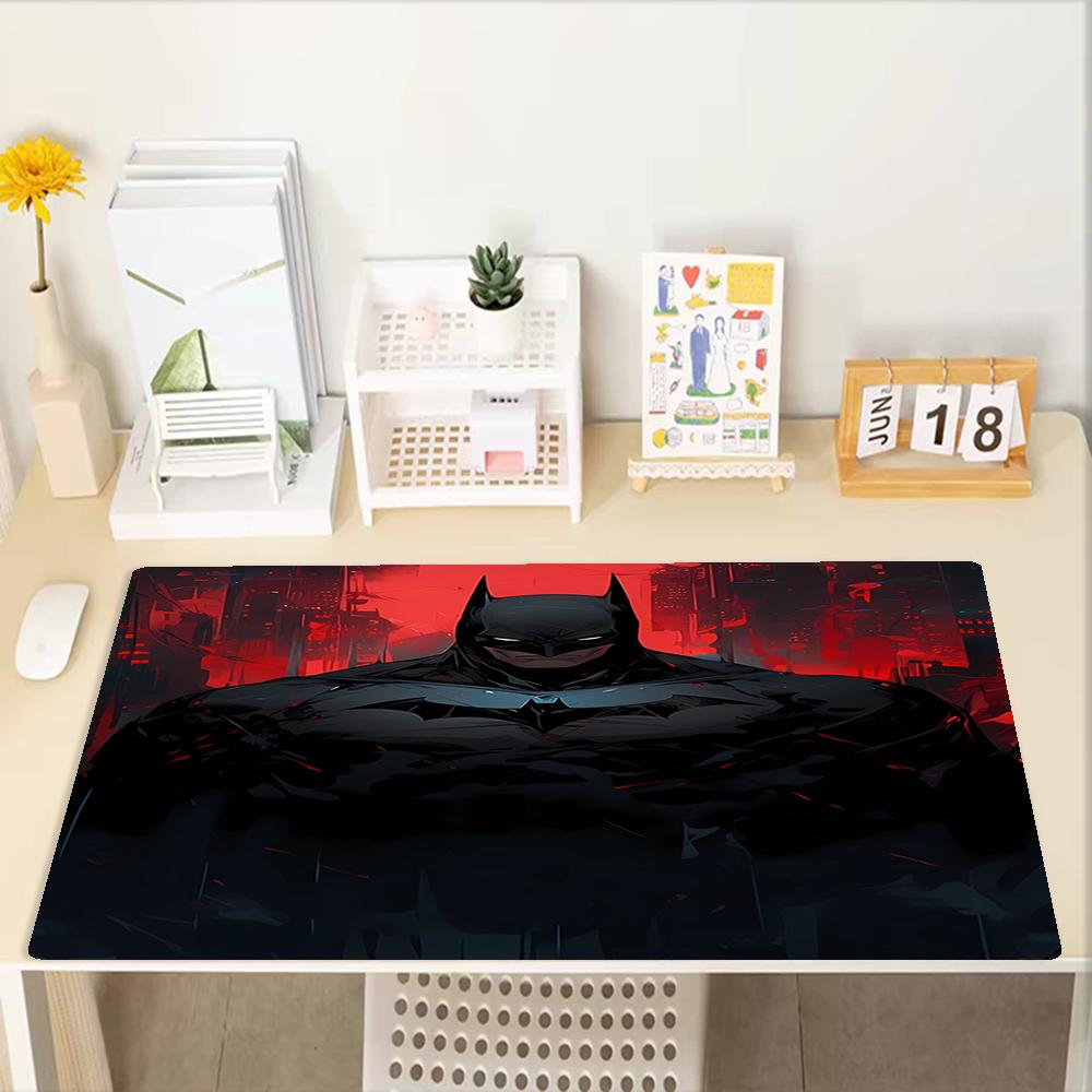 Batman Theme Mouse Pad, Non Slip Rubber Base, Multifunctional Office & Home Decor, Perfect for Workspace Personalization.