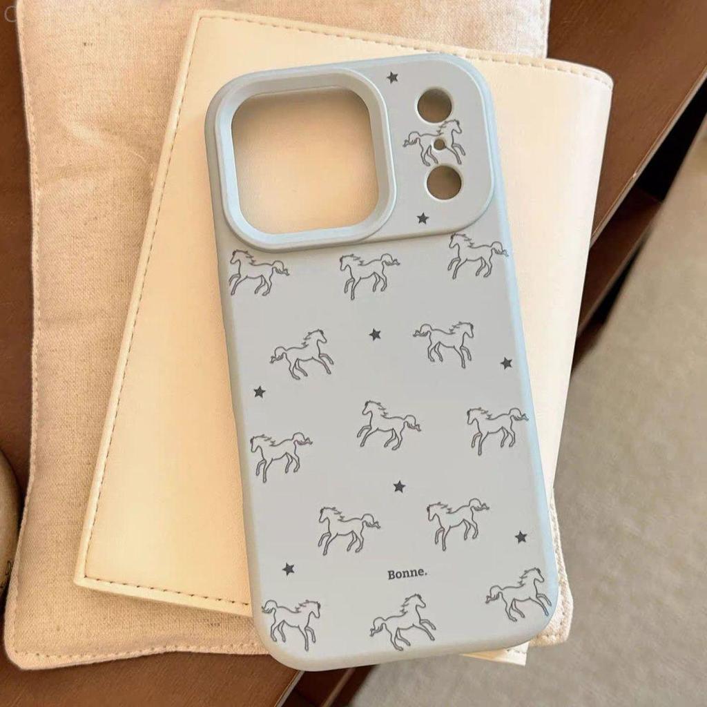 Year of the Horse Apple 17 Pro Max Soft Phone Case, compatible with models 16, 15, 14 Pro, 12 Star Line Design