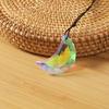 Seven-Color Crystal Glass Heart Ornament for Christmas Tree and New Year Decoration