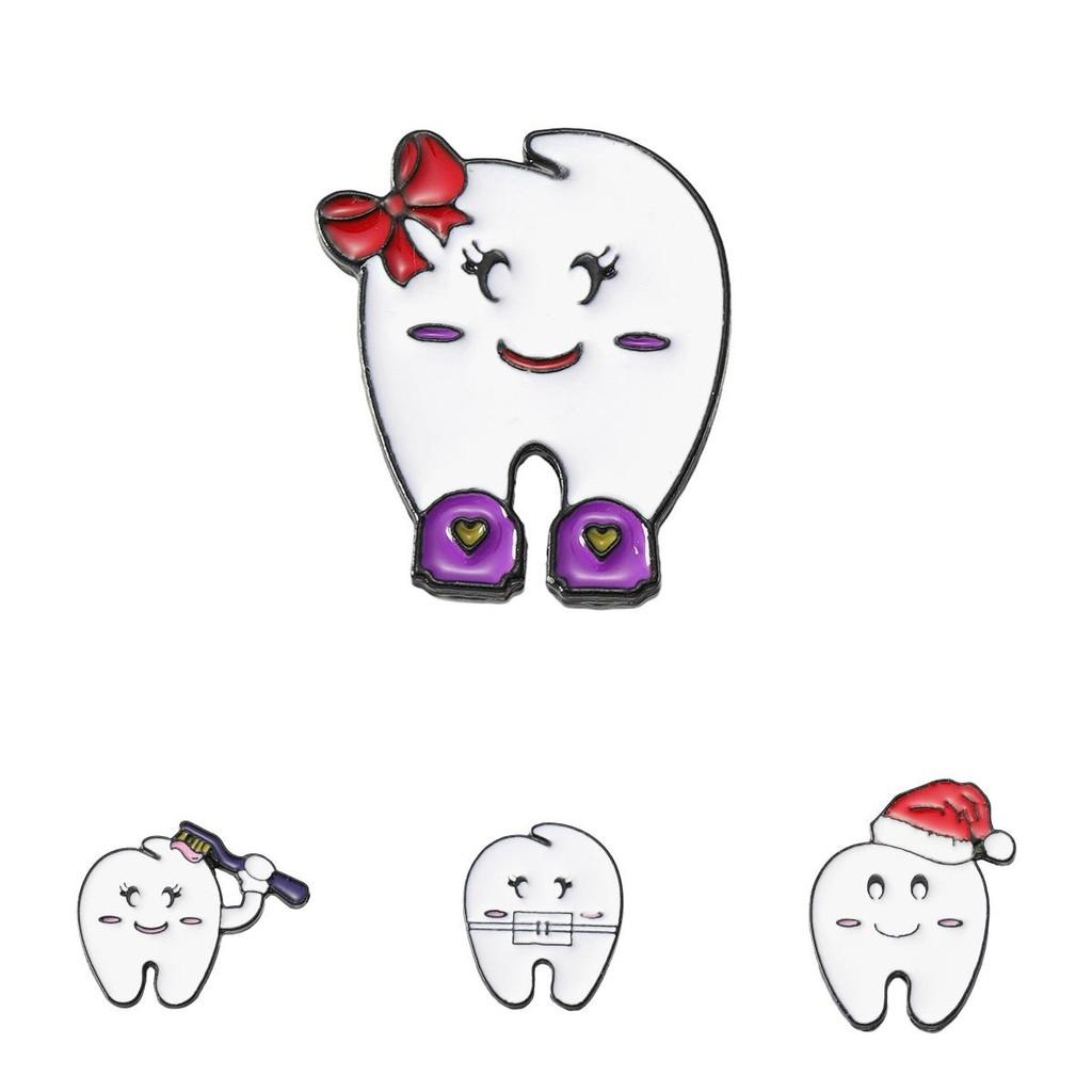 Cartoon Eyecatching Toothbrush Pin Charming Alloy Badge For Stylish Ideas Gift