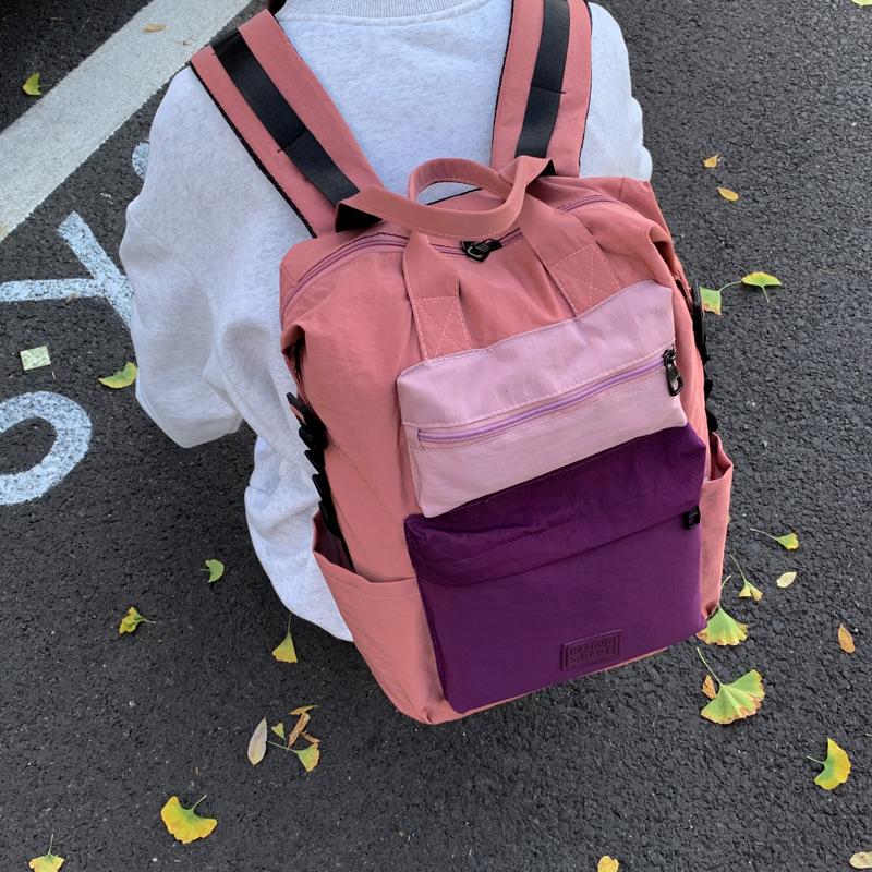 Schoolbag Lightweight Large Capacity Backpack Japanese Versatile Trend Travel Backpack Mori Niche Ultra Light College Student Handbag