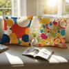 Y-Yayoi K-Kusama Cushion Cover Linen Pillowcase Cover Soft Decor For Sofa Home Room