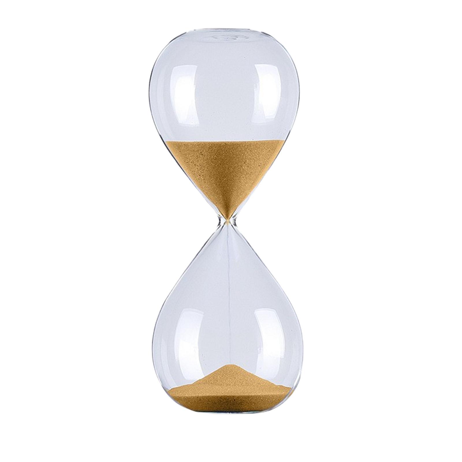 Sanduhr aus Glas, 60 Minuten, 1 Stunde, Sanduhr, Sanduhr-Timer für Schüler, Lehrer und den Einsatz im Büro gold